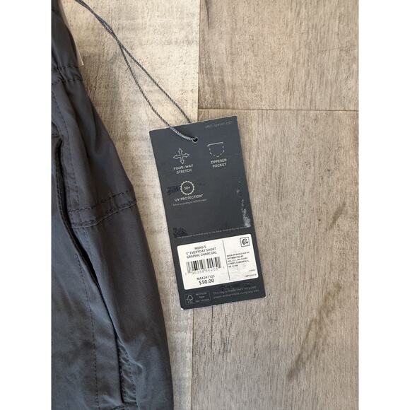 VRST Everyday Shorts Mens Small Graphic Charcoal Gray 5 Inch Lined Swim Gym NWT - Picture 3 of 6